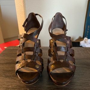 Mark Fisher brown leather size 6.5 heels